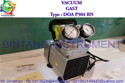 Bintang Instrument Jual Vacuum Pump Gast Doa P Bn