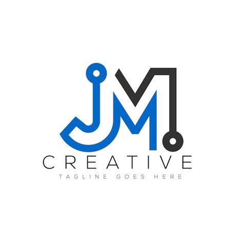 Premium Vector | Letter jm logo design template vector illustration