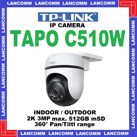 TP LINK Tapo C510W Outdoor Pan Tilt Security WiFi Camera Shopee Malaysia