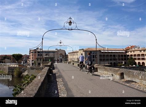 The Pont Vieux The Old Bridge Across The River Aude Carcassonne