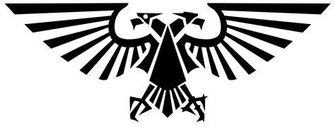 Desktop Wallpapers Warhammer 40000 Logo Emblem Two Headed 7147x2723