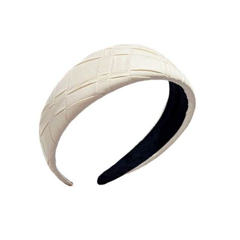 Morandi Color Solid Color Pu Leather Headband Female Korean Version