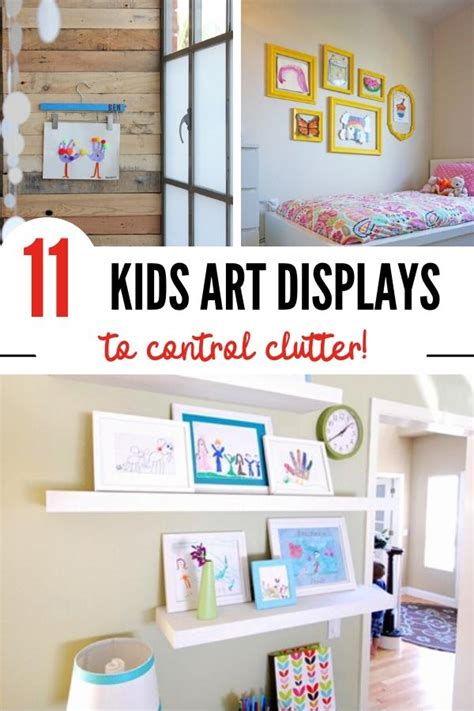 11 Genius Kids' Art Display Ideas to Reduce Clutter