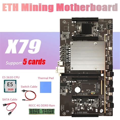 X Btc Mining Motherboard H E Cpu Recc G Ddr Ram Switch