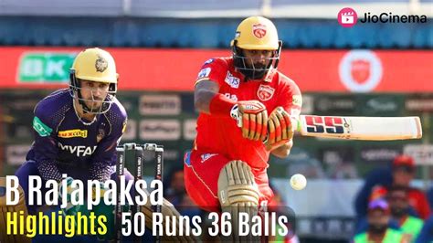 Bhanuka Rajapaksa Batting Highlights Vs KKR Bhanuka Rajapaksa Hits 50