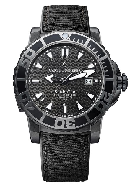 Carl F Bucherer Introduces New Monochrome Patravi Scubatec Black