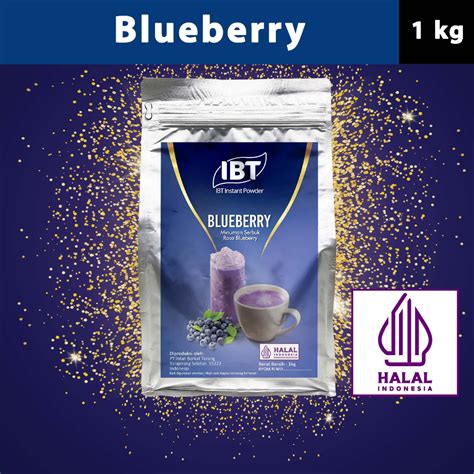 Jual Bahan Minuman Bubuk Rasa Blueberry Bluberi Instant IBT Drink