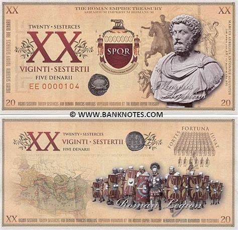 Roman Empire Currency Billetes Imperio Romano Papel Moneda