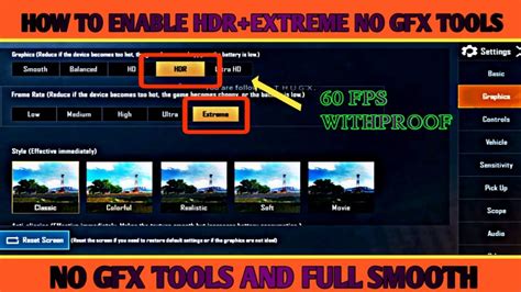 Enable PUBG 60FPS HDR EXTREME Graphics In Any Phones NO GFX TOOL