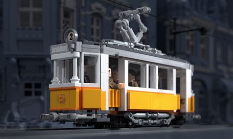 Lego Moc Old Tram By Brickative Rebrickable Build With Lego