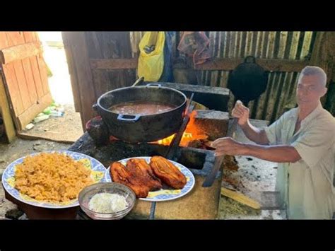 LOCRIO DE PACO FISH CRIOLLO A LEÑA EN EL FOGÓN DEL CAMPO CON ENSALADA