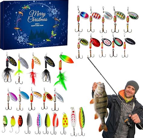 2023 Fishing Advent Calendar - 24 Days Countdown Calendar Fishing Lures ...