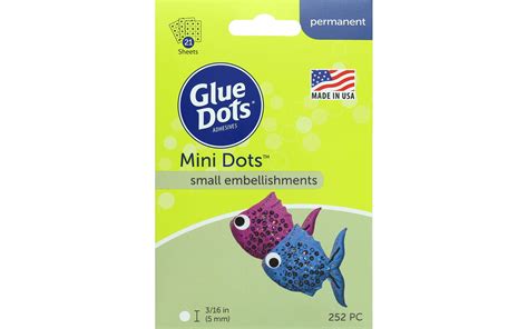 Glue Dots Mini 3/16" Sheet Clear 252pc | eBay