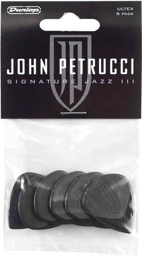 Dunlop 427PJP John Petrucci Jazz III 6 Pack Signature Plectrum Bol