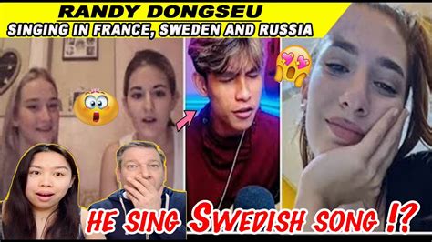 Randy Dongseu Singing In France Sweden And Russian Singing Reactions