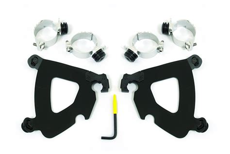 Memphis Shades Gauntlet Fairing Trigger Lock Mount Kit For Harley Dyna