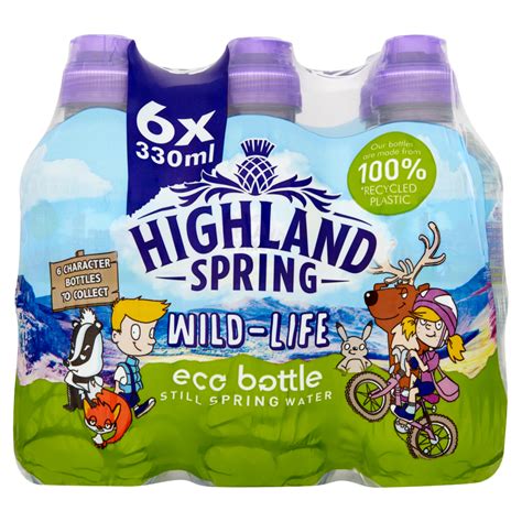 Highland Spring Wild Life Eco Bottle Still Spring Water X Ml