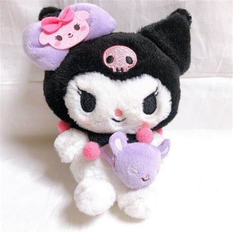 Sanrio Kuromi Key Chain Plush Doll Friends Outfit Kawaii From Japan