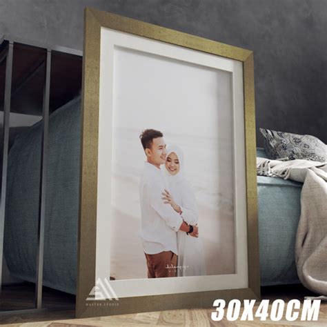 Jual Bingkai Pigura Foto Minimalis A3 12R 30x40cm Double List 6 Cm