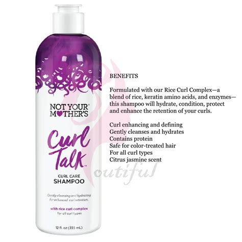 Not Your Mothers Curl Talk Hair Care Shampoostyling Creamfoamsculpting Gelscalp Scrub