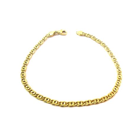 Bracciale Catena Da Uomo In Oro Giallo Kt