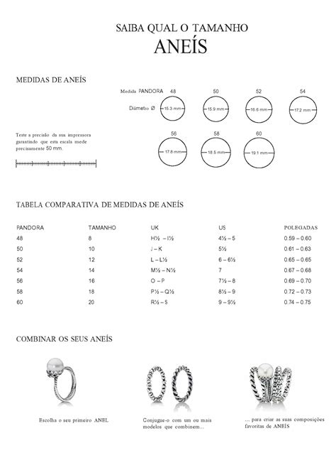 Guia De Tamanhos De Anéis