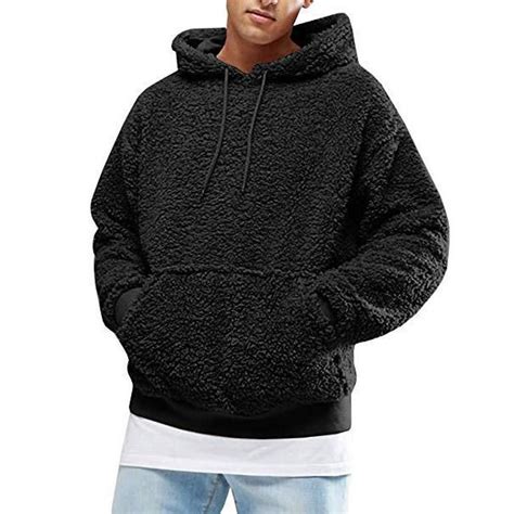 Plush Hooded Mens Sweater In 2020 Mit Bildern Herren Pullover