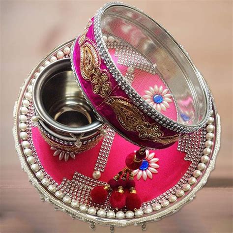 Karwa Chauth Pooja Thali | Buy Karva Chauth Puja Thali Online - Winni ...