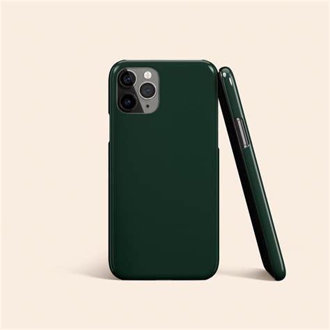 Dark Green Phone Case Forest Green Iphone 12 Case Emerald Green