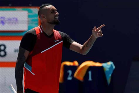 Miami Open Live Nick Kyrgios Fined For Miami Open