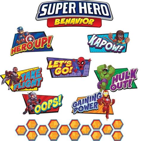 Marvel™ Superhero Adventure Behavior Mini Bulletin Board Set