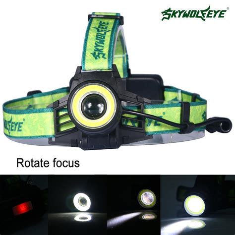 Skywolfeye Lm Faro Led Cob Modos Adjusatbel Focus Torch Faros