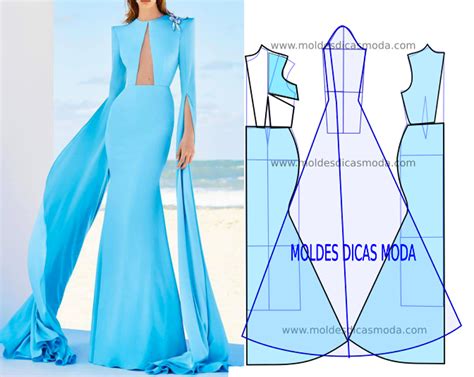 Molde De Vestido Longo E Médio Para Festa 9 Modelos Para Baixar