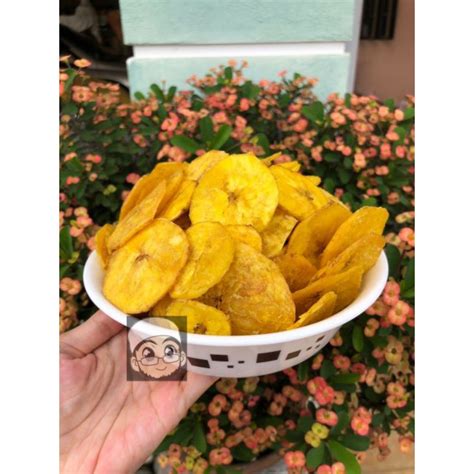 500G WAK AJI Kerepek Pisang Tanduk 500G Banana Chips 500G Shopee