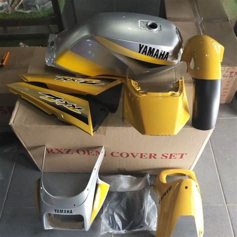 YAMAHA RXZ COVERSET OEM KUNING SILVER MILI Shopee Malaysia