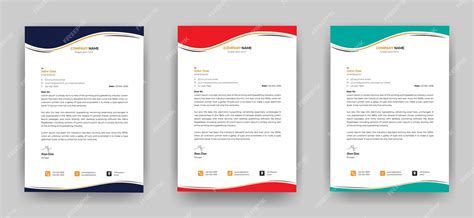 Progettazione Di Modelli Di Carta Intestata Creativa Professionale Per