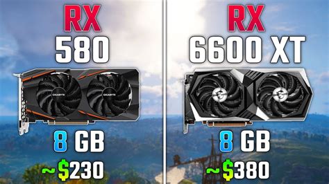 Amd Rx 580 Vs Rx 6600 Xt Test In 5 Games Youtube