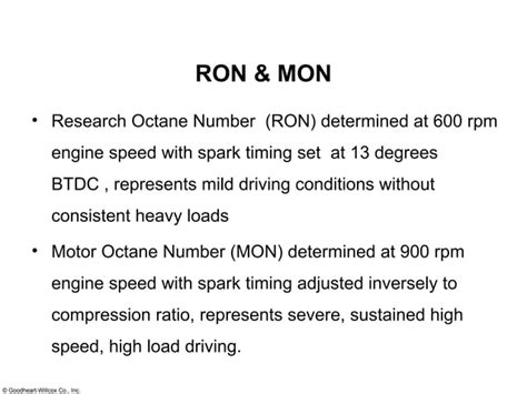 Octane And Cetane Numbers Ppt