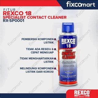 Jual Rexco 18 Contact Cleaner Cairan Pembersih Panel Elektrik 220 Ml