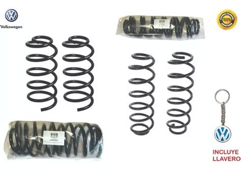 Kit 4 Resortes Delanteros Y Traseros Vw Golf Jetta A4 Envío gratis