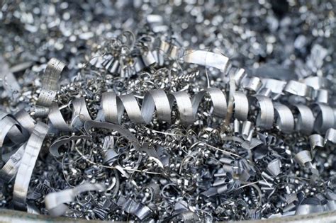 Premium Photo Steel Scrap Materials Recycling Aluminum Chip Waste