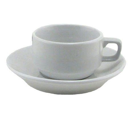 Bia Cordon Bleu Bistro Espresso Cup And Saucer Set Of 4 White Bia