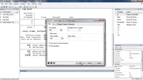 Learn How To Set Up Your Data For Survival Analysis In Stata YouTube