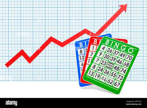 Bingo Cards With Growing Chart 3d Rendering Stock Photo Alamy