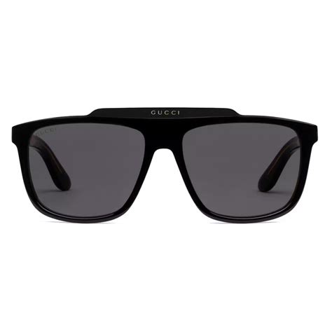 Gucci Navigator Sunglasses Black Gucci Eyewear Avvenice