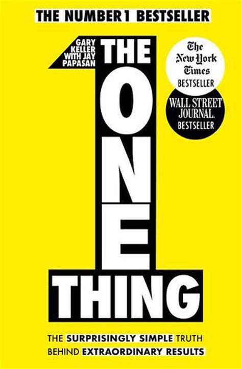 The One Thing By Gary Keller Paperback Buy Online At