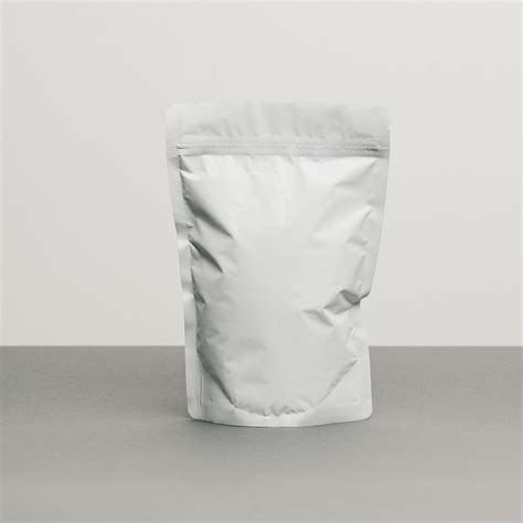 Stand Up Pouches Ziplock And Tear Nicks Matte White 250g Caspak