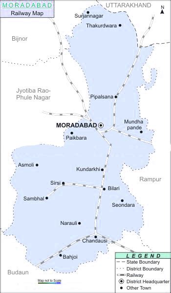 Rail-Map-india: Moradabad-railway-map