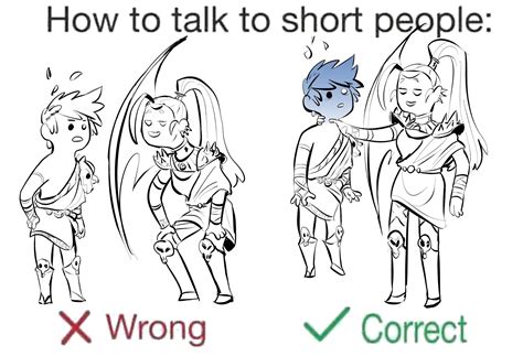 How To Talk To Short People Ystrae On Twitter Rhadesthegame