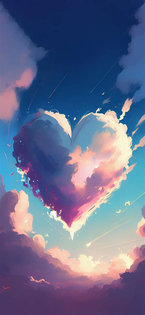 🔥 Download Clouds Heart Aesthetic Wallpaper By Rhall19 Heart